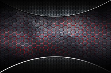 siyah ve kırmızı metal arka plan ve doku.