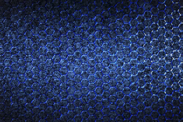 Fundo hexágono azul e textura . — Fotografia de Stock