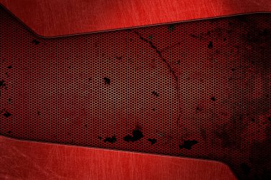 Kırmızı metal zemin ve doku.