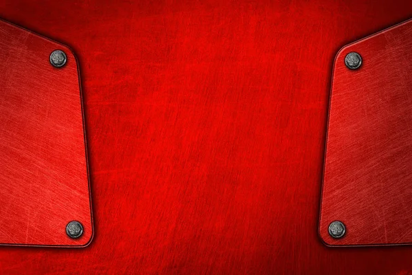 Roter Metallhintergrund und Textur. — Stockfoto