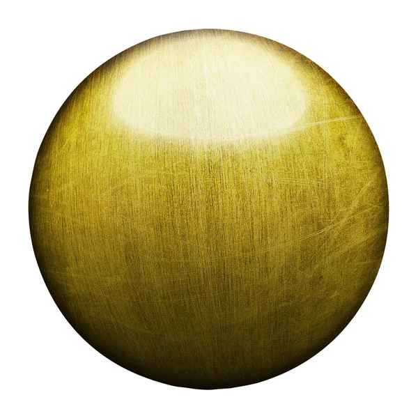 古い金および防錆金属ボール. — ストック写真