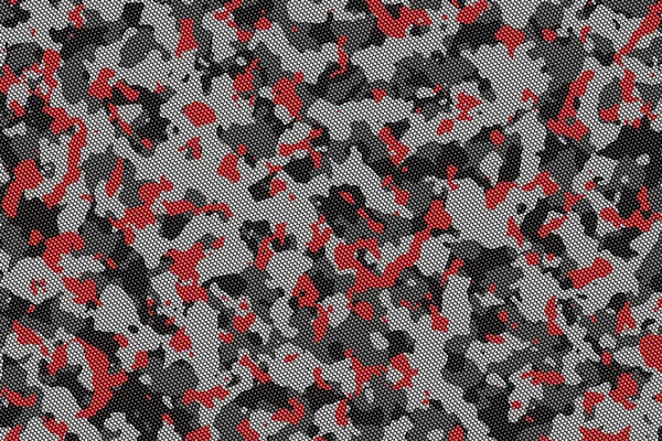 Rojo y gris patrón de camuflaje blackground . —  Fotos de Stock