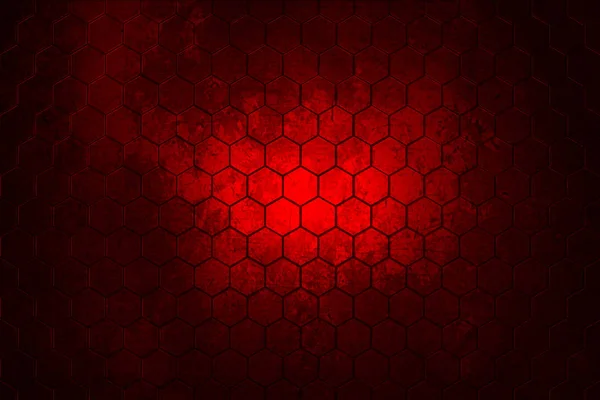 Fondo de hexágono rojo oscuro y textura real —  Fotos de Stock