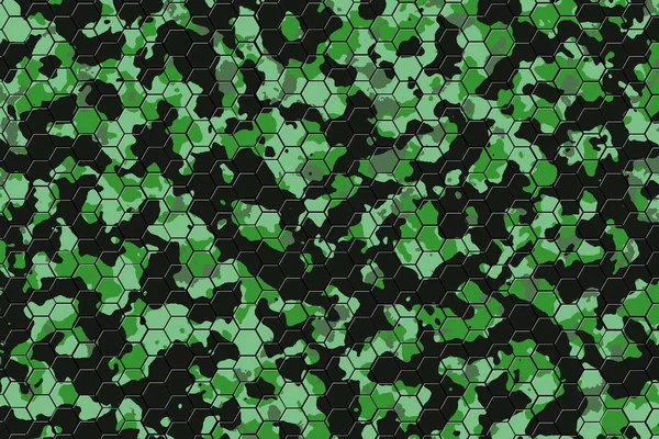 Grönt och svart kamouflage mönster blackground. — Stockfoto