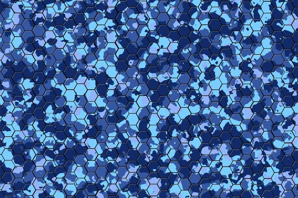 Blue and gray camouflage pattern blackground. — Stock Photo, Image