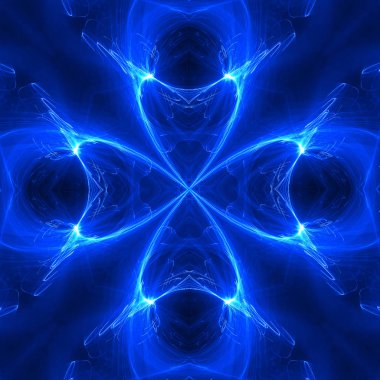 mavi dairesel dalga kızdırma. Kaleidoscope aydınlatma efekti.