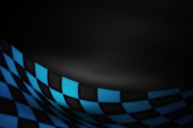 mavi ve siyah karbon fiber arka plan.