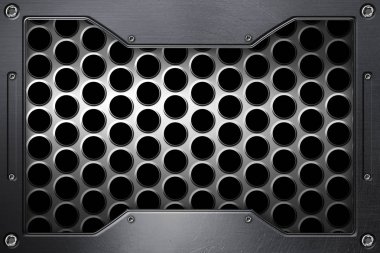 metal çerçeve ile krom Panjur arka plan