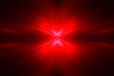 kırmızı dairesel dalga parıltısı. kaleydoskop aydınlatma etkisi.