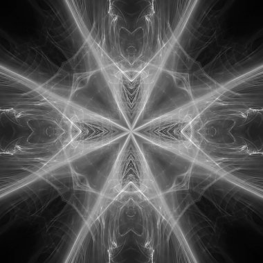 gri dairesel dalga kızdırma. kaleydoskop aydınlatma etkisi.