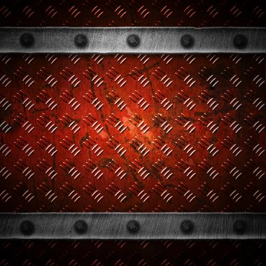 kırmızı grunge metal ve pas plakası. 