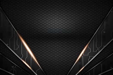 Siyah karbon fiber ve Krom Çerçeve. 