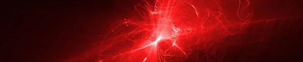 Onda de brilho vermelho. efeito de iluminação fundo abstrato — Fotografia de Stock
