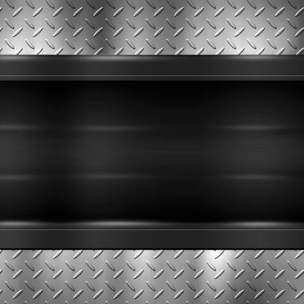 black metal plate on black metal plate for background and textur