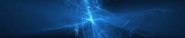 Onda de brilho azul. efeito de iluminação fundo abstrato — Fotografia de Stock