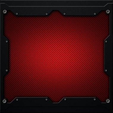 koyu gri metal çerçeve metal plaka ve karbon fiber. 