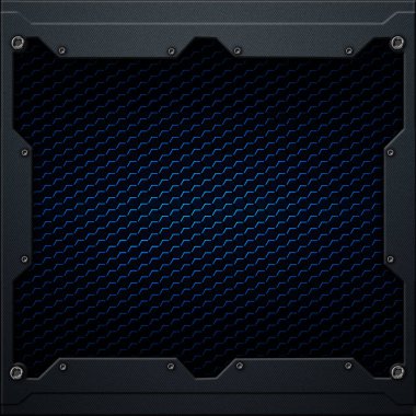 koyu gri metal çerçeve altıgen karbon fiber. 