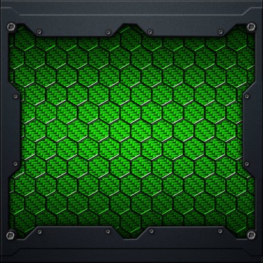 koyu gri metal çerçeve altıgen karbon fiber. 