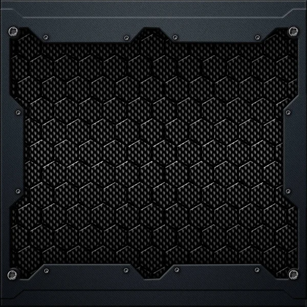 koyu gri metal çerçeve altıgen karbon fiber. 