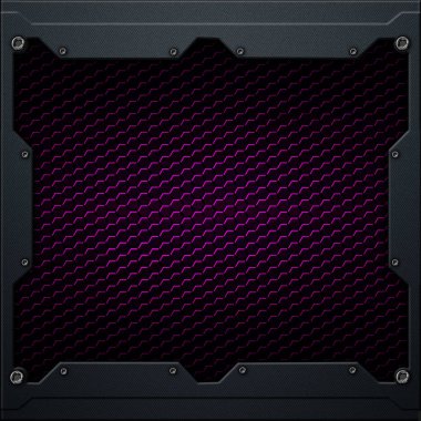 koyu gri metal çerçeve altıgen karbon fiber. 