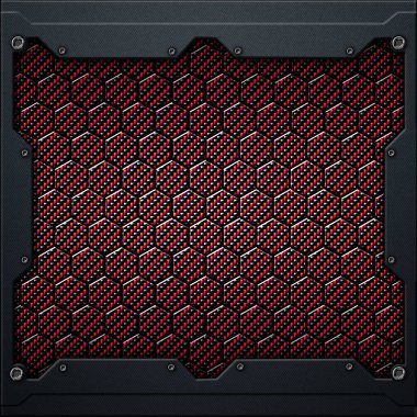 koyu gri metal çerçeve altıgen karbon fiber. 