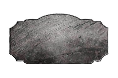 izole beyaz arka plan üzerinde eski ahşap tabela. 