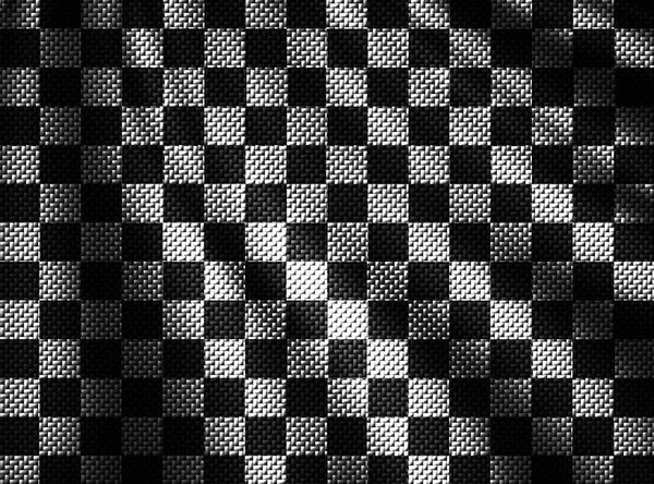 arbon fiber background. checkered pattern. 3d illustration mater