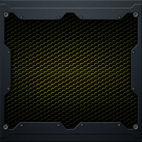 koyu gri metal çerçeve altıgen karbon fiber. 