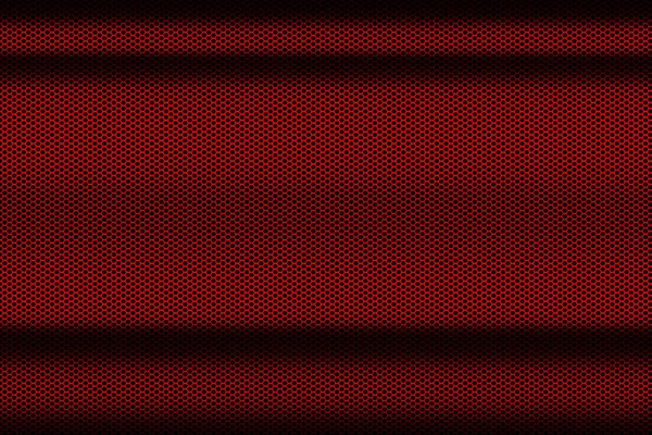 Maglia metallica ad onda rossa. sfondo in metallo e texture . — Foto Stock