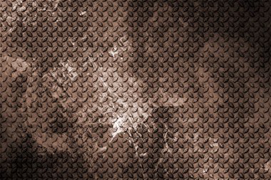 eski ve pas elmas plaka. metal arka plan ve doku. 