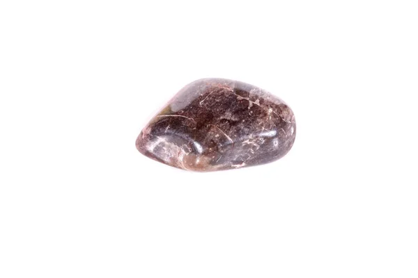 Macro Jasper Pedra Mineral Fundo Branco Fechar — Fotografia de Stock