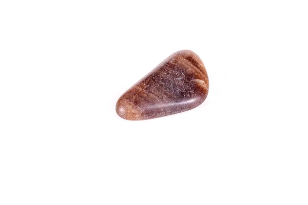 Mineralne Jaspis Kamień Makro Białym Tle Bliska — Zdjęcie stockowe