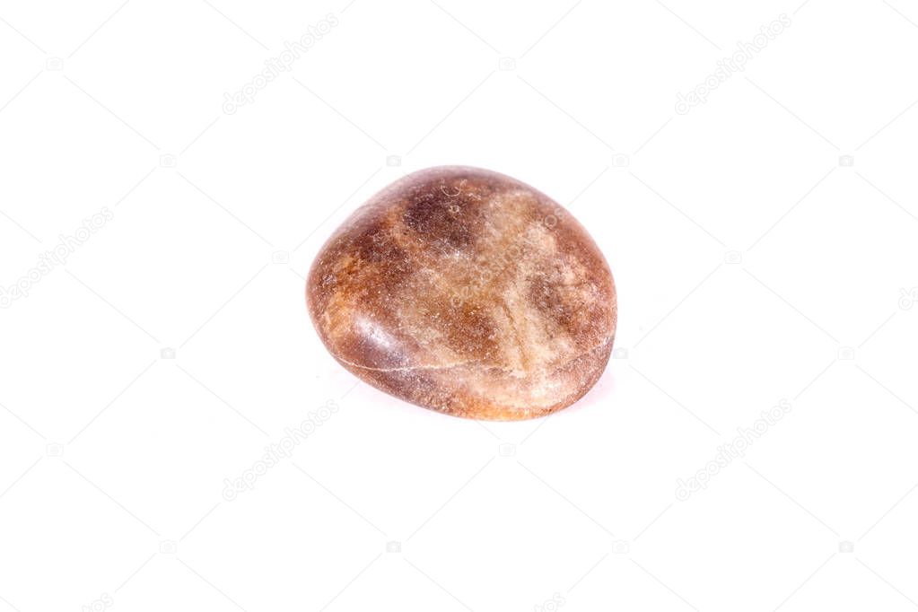 Macro mineral stone jasper on a white background close up