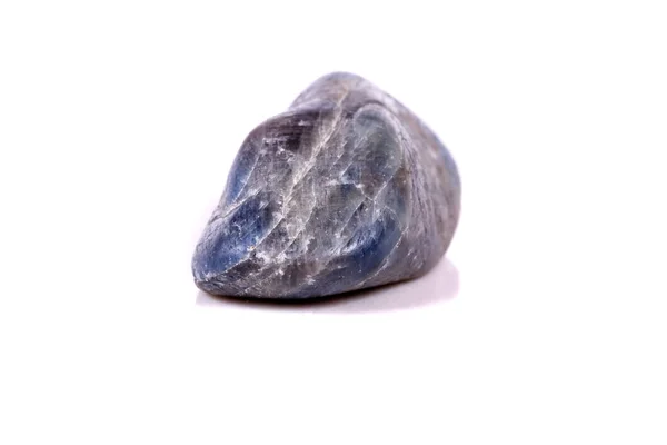 Macro mineral stone sapphire on white background close up