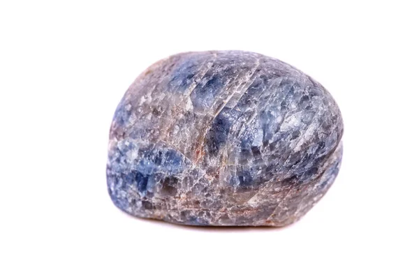 Macro mineral stone sapphire on white background close up