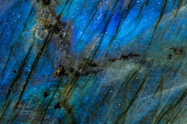 Makro mineral taş Labrador beyaz arka plan üzerinde kapat