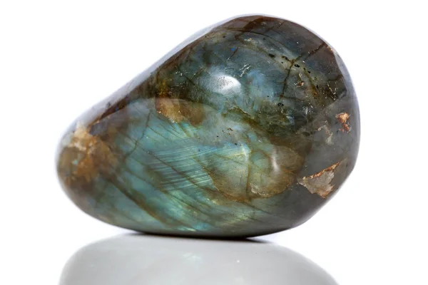 매크로 미네랄 Labradorite 배경에 가까이 — 스톡 사진