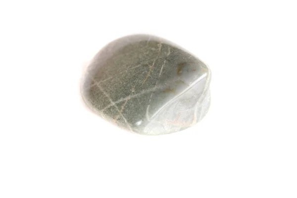 Macro Jasper Pedra Mineral Fundo Branco Fechar — Fotografia de Stock