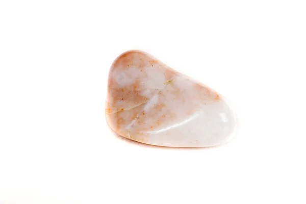 Macro Jasper Pedra Mineral Fundo Branco Fechar — Fotografia de Stock