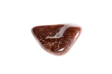 Beyaz bir arka plan üzerinde mineral taş jasper makro yakın çekim