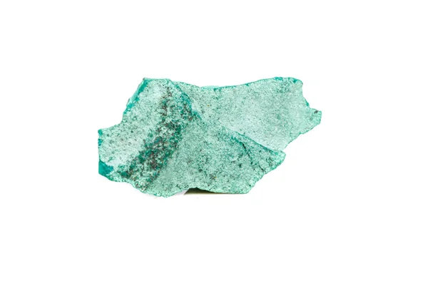 Macro Mineral Stone Malachite Rock White Background Close — Stock Photo, Image