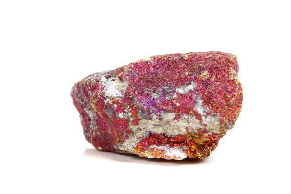 Macro Mineral Stone Chalcopyrite Rock White Background Close — Stock Photo, Image