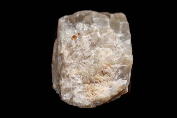 Makro Mineral Taş Taşı Siyah Bir Arka Plan Yakın Çekim — Stok fotoğraf