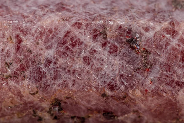 Macro Mineral Stone Ruby Breed White Background Close — Stock Photo, Image