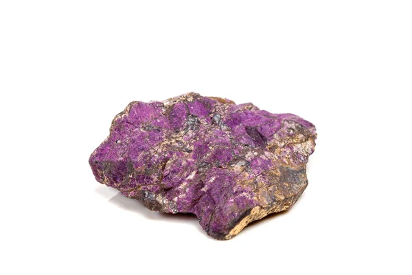 Mineraal Stenen Purpureus Macro Close Paarse Purpuriet Het Ras Een — Stockfoto