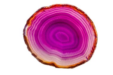 Makro mineral taş mor akik doğurmak beyaz bir arka plan yakın çekim