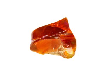 Kaya beyaz arka plan üzerinde makro Opal mineral taş yakın çekim