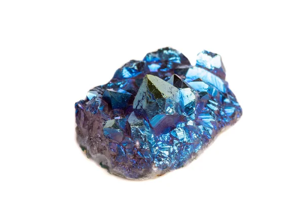 Batu Mineral Makro Titanium Quartz Flame Aura Quartz Pada Latar — Stok Foto