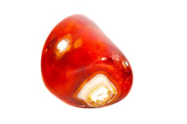 Makro mineral taş akik beyaz bir arka plan üzerinde Kapat