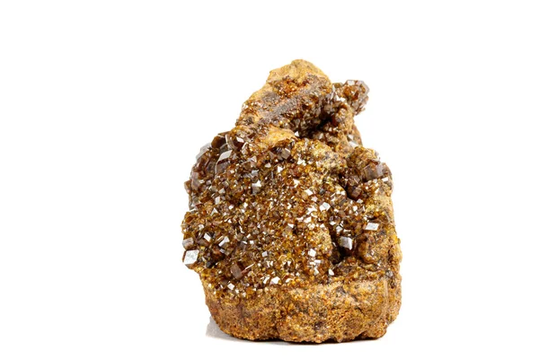 Granate Piedra Mineral Macro Granate Verde Epidote Grossular Roca Sobre — Foto de Stock